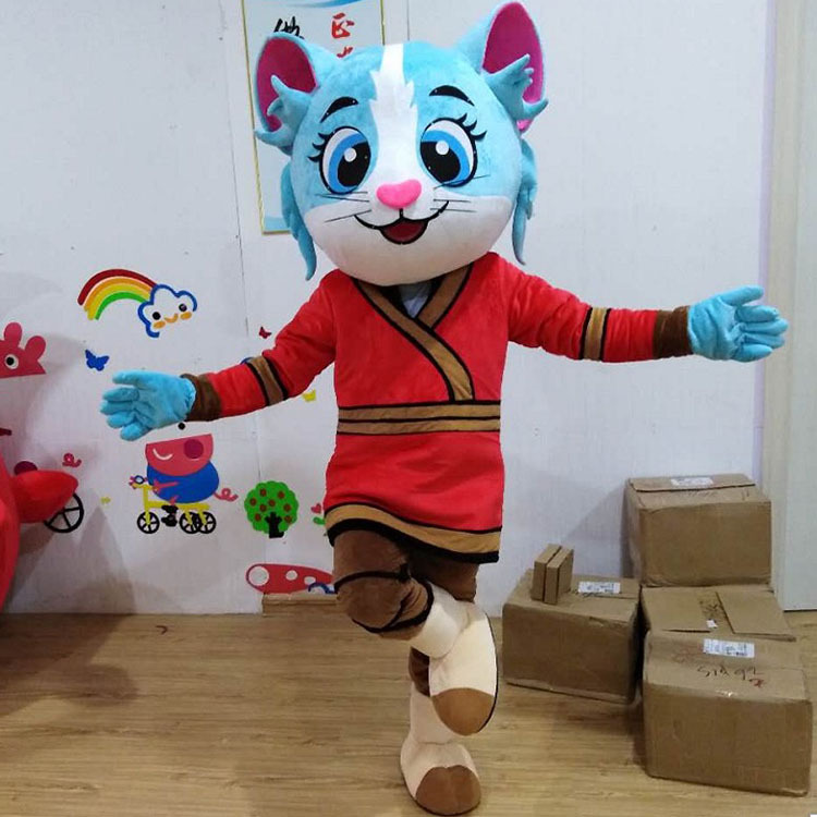 小猫卡通人偶服装成人穿玩偶服舞台表演服发传单宣传人偶