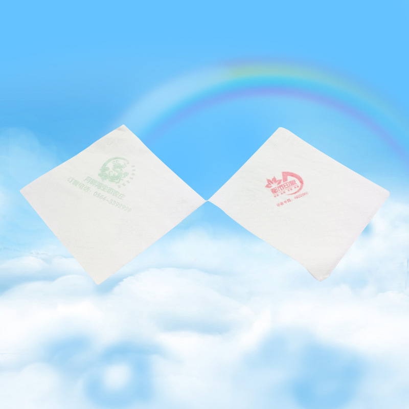 加工定制印字方巾纸广告餐巾纸印花纸免费设计印logo木浆抽纸厂家