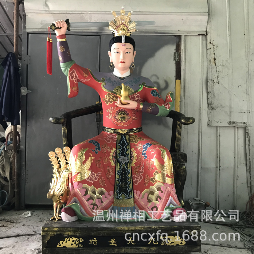 雕塑白鹤仙师 树脂法清先师神仙像道教神像定制加工