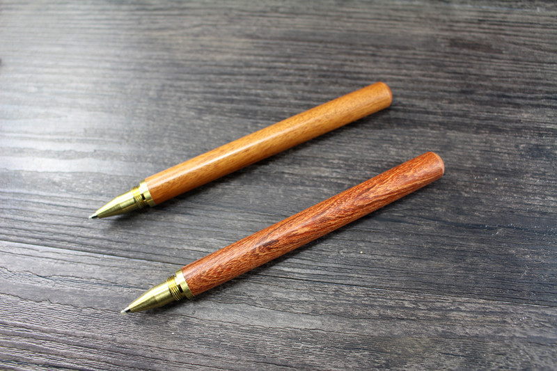 檀木签字笔红木签字笔黑檀花梨酸枝木签字笔黄铜商务礼品笔