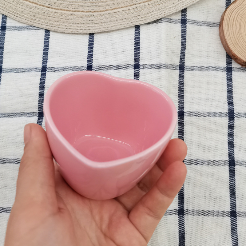 Ceramic Shufulei Small Baking Bowl Double-Layer Milk Custard Steamed Egg Bowl Pudding Cup Oven Special Tableware Baking at Home Girl's Heart