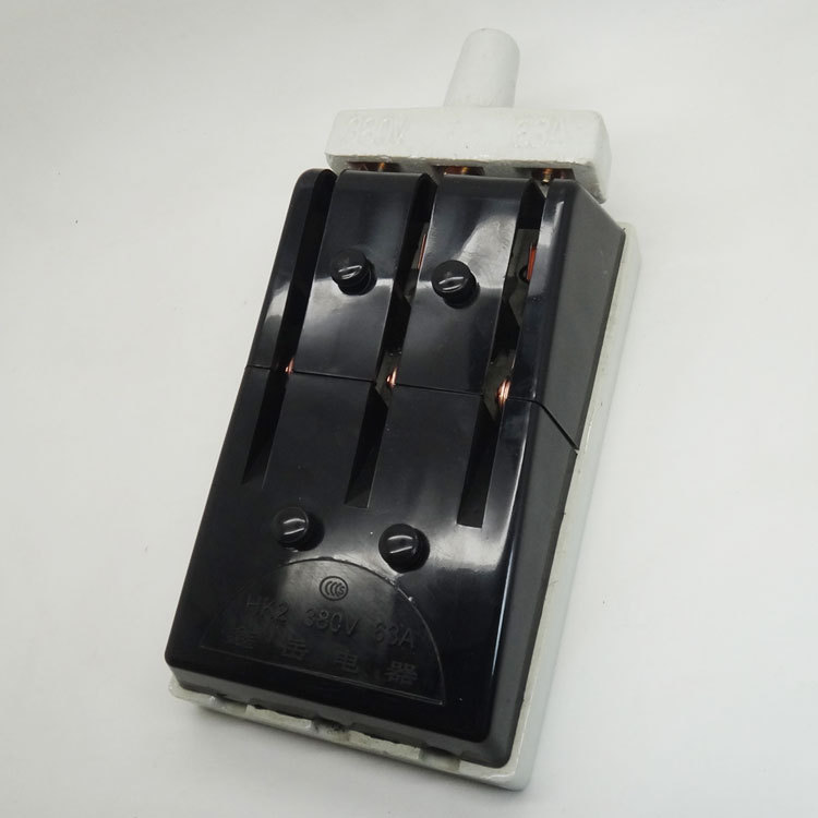 kh23x63a老式闸刀开关380v三相黑色瓷底闸刀开关刀闸负荷式开关
