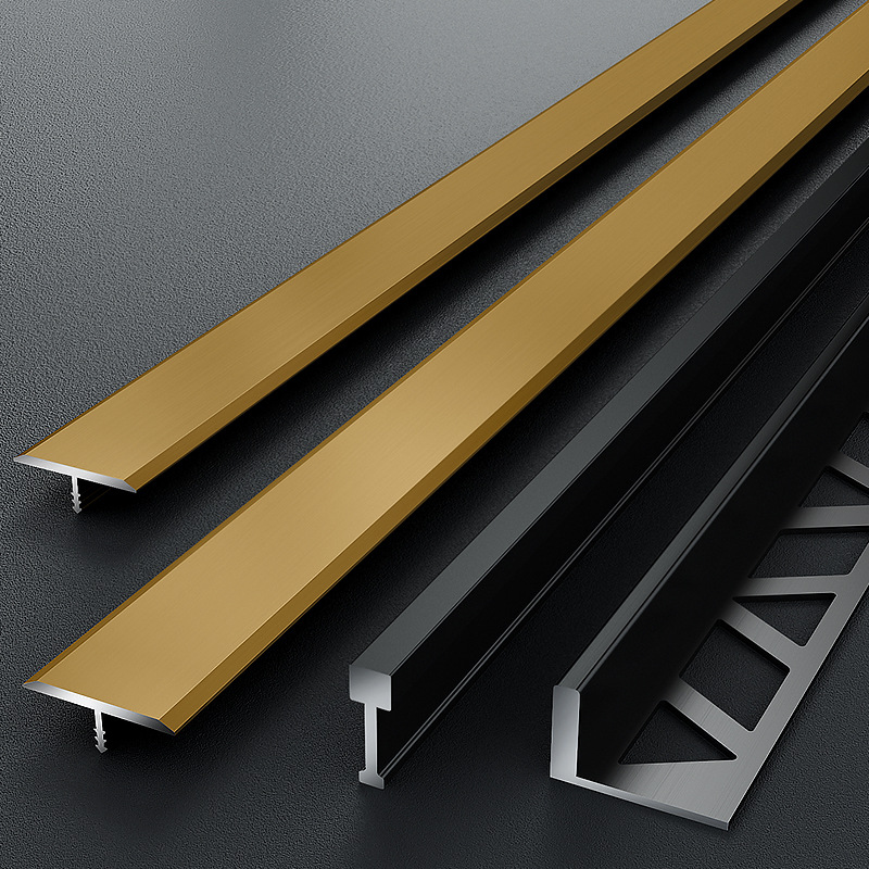 铝合金t型条木地板压条收边条金属不锈钢钛金装饰线条压边条门槛