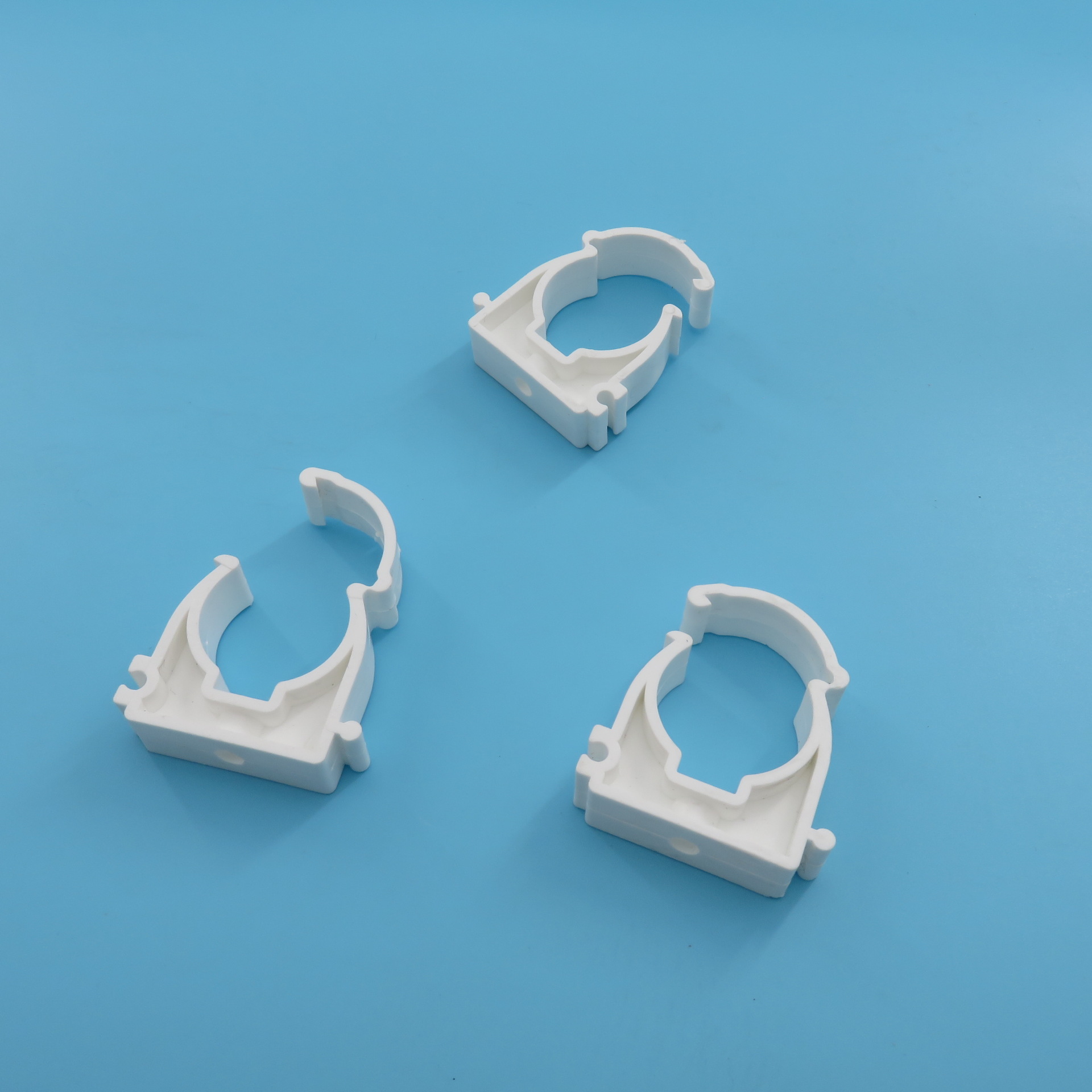 ppr塑料带脚管卡全扣卡固定卡水管配件带脚紧固件 带钉变卡