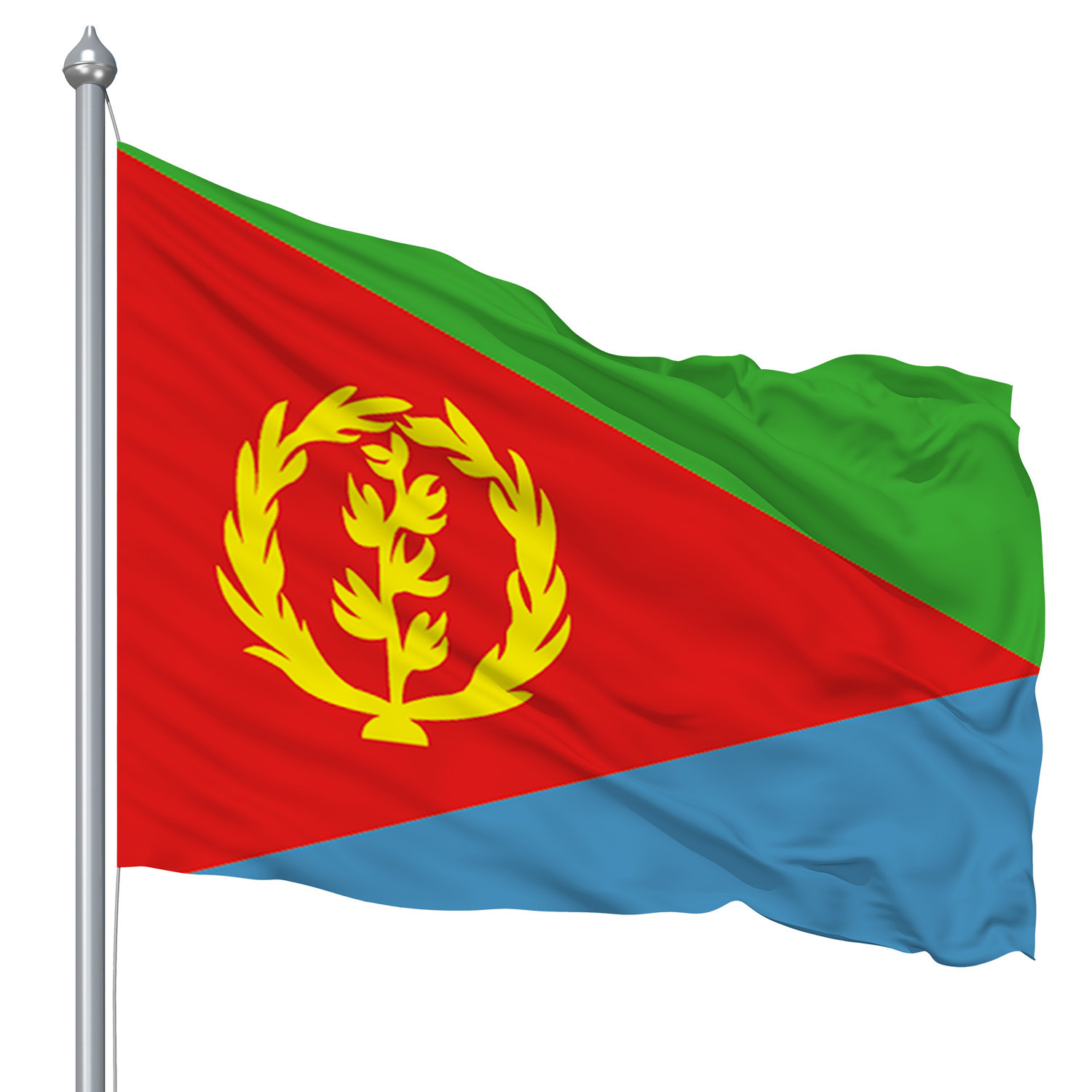 【跨境货源】90*150cm厄立特里亚国旗球迷节日广告旗户外大选旗帜