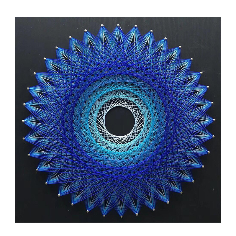 钉子绕线画diy手工制作材料包几何缠绕画现代简约客厅玄关装饰画