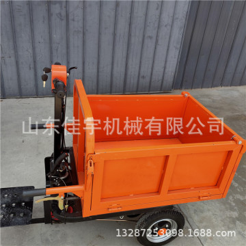 电动自卸三轮车 可骑行工程车 汽油可进电梯翻斗车-阿里巴巴