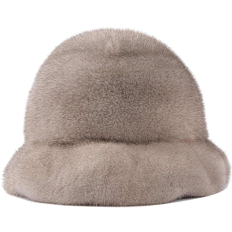 貂皮帽子女冬季整貂水貂毛时尚保暖皮草帽子护耳裘皮礼帽