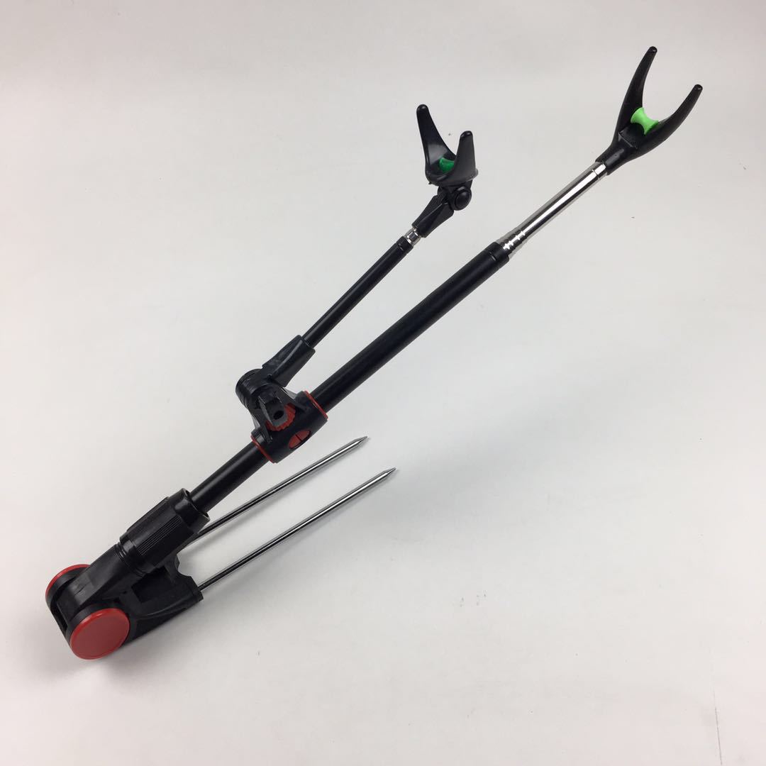 鱼竿支架 不锈钢两用钓鱼支架炮台 可伸缩鱼竿炮台支架批发