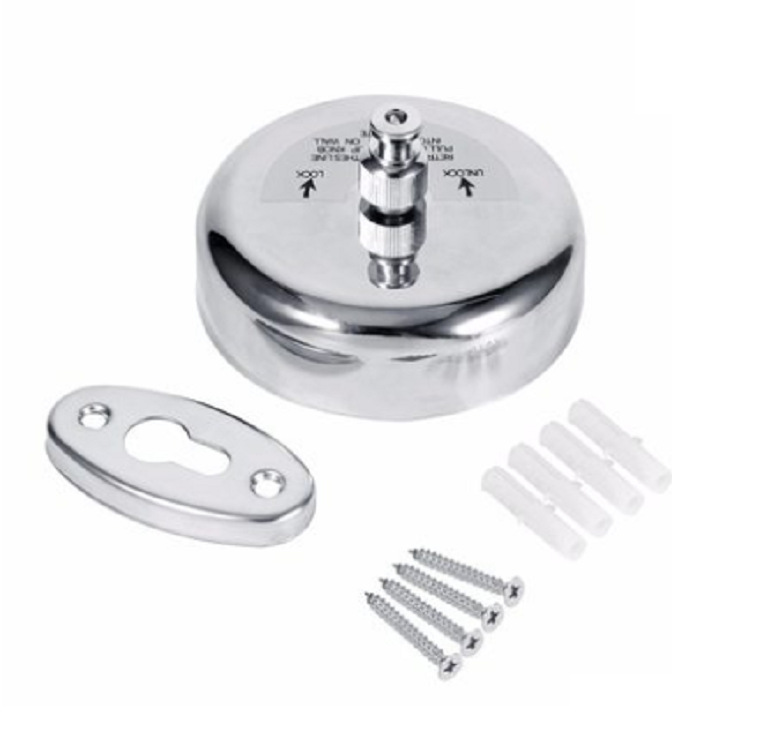 cross-border stainless steel wall mount clothesline hotel engineering batoom retractable invisible clothes hanger wholesale