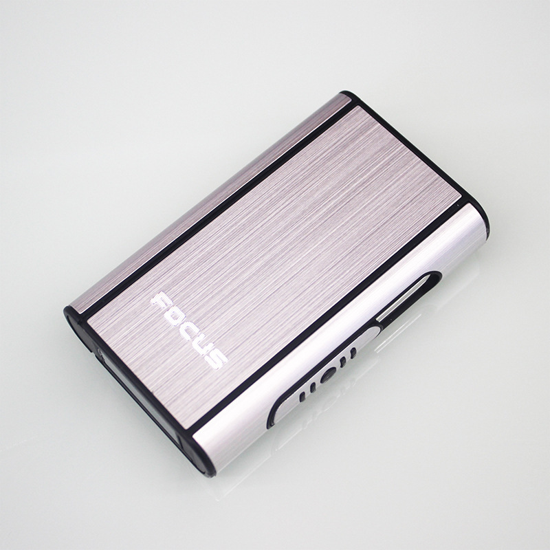 focus自动烟盒10支装自动弹烟铝烟盒定制铝合金便携创意控烟批发
