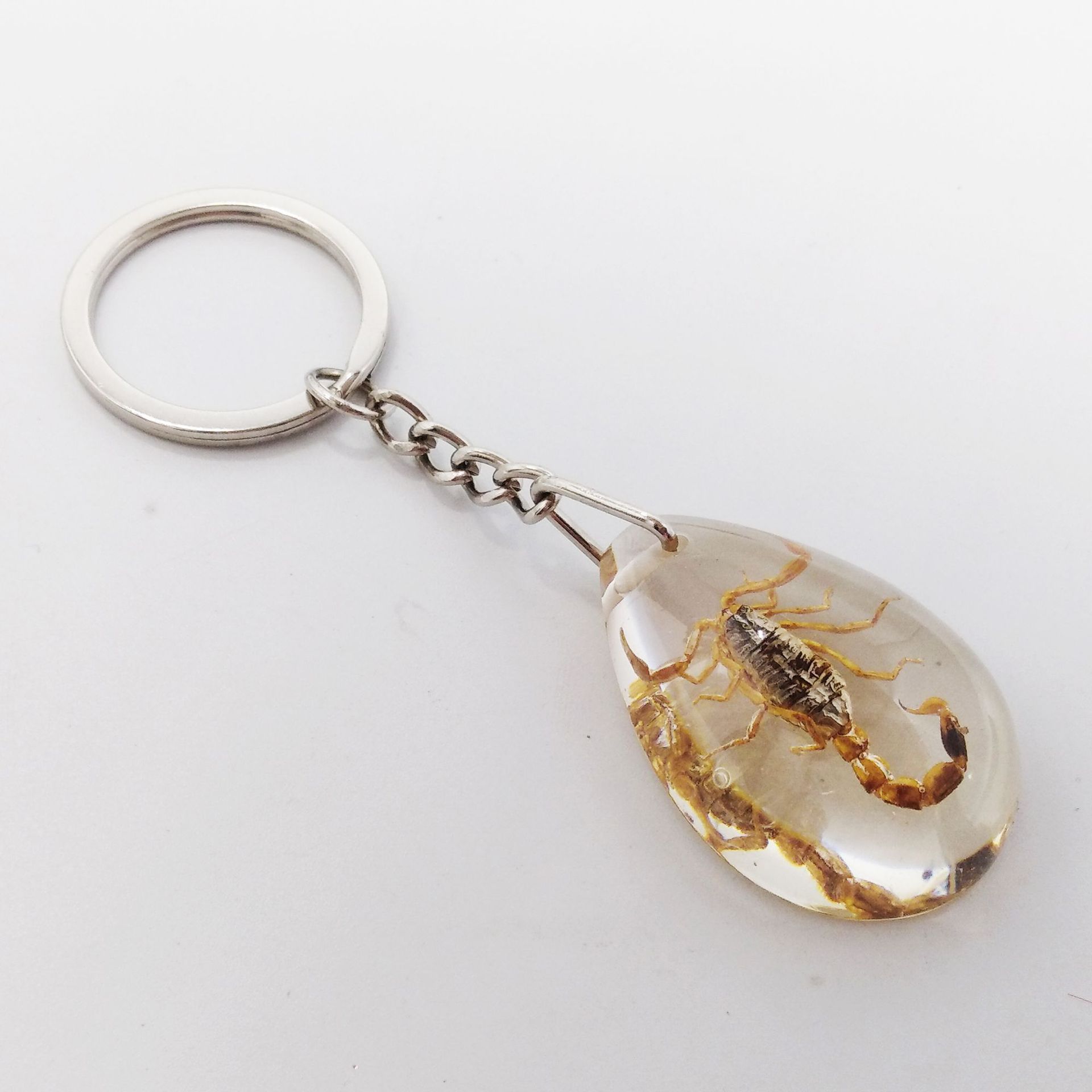 高档礼品琥珀钥匙扣 标本学习 昆虫琥珀挂件饰品 人造昆虫琥珀