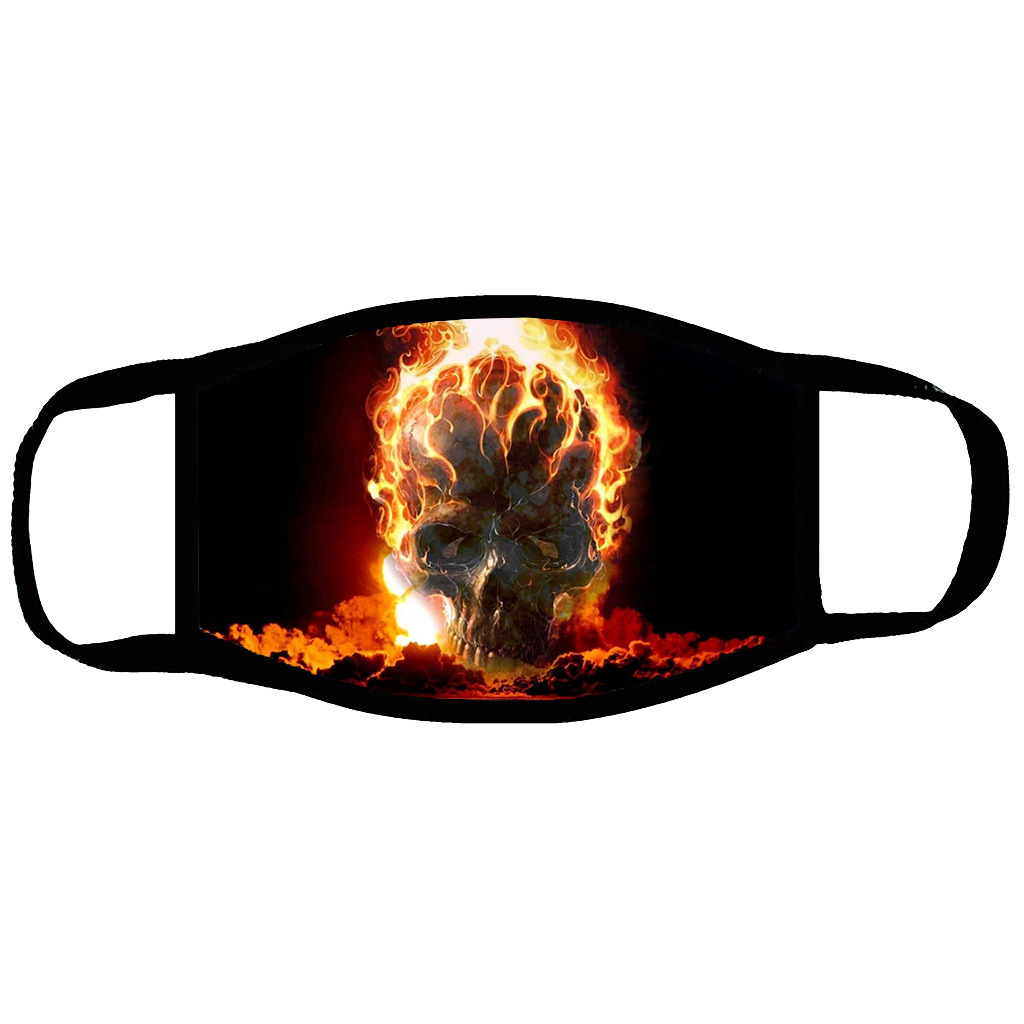 新款彩色涂鸦泼漆3d印花男女口罩时尚个性恶搞外贸热销挂耳式口罩