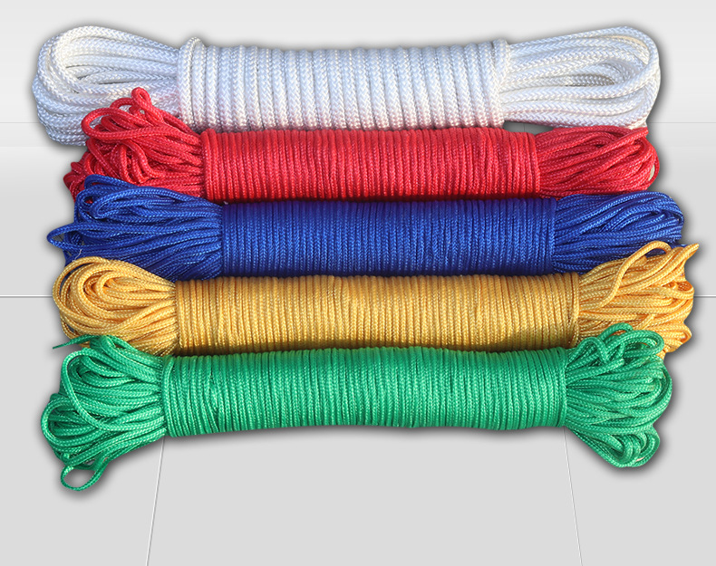 彩色尼龙编织绳 露营帐篷捆绑拉绳 装饰工艺品手工装饰尼龙绳吊绳