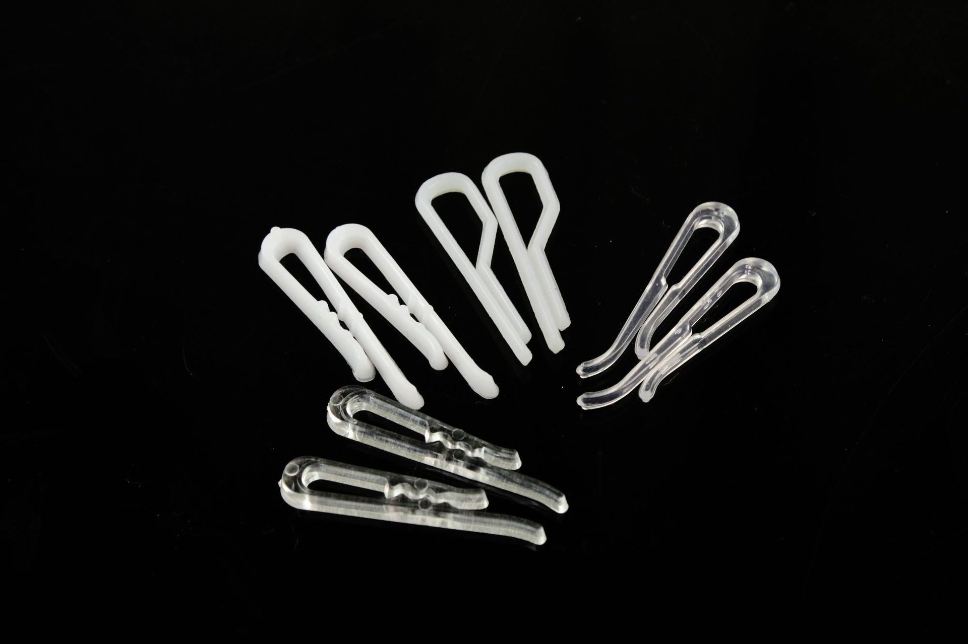 厂家直销批发塑料透明衬衣夹子衬衣包装 塑料胶夹 胶夹 衬衣夹