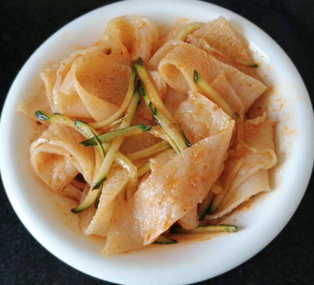 河南特产免煮5斤干面皮凉皮擀面皮凉拌网红方便速食零食小吃包邮