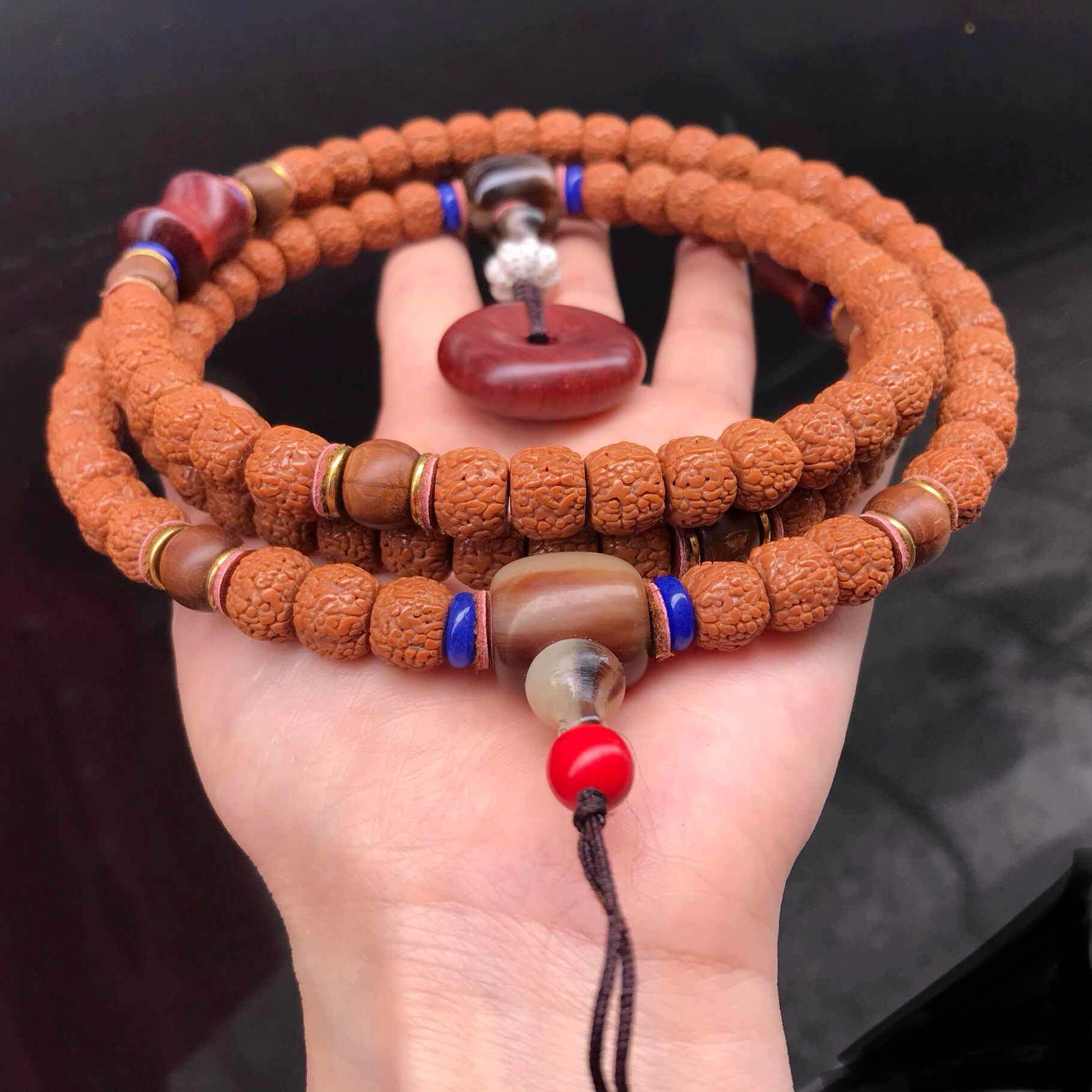 厂家供应108藏式龙鳞纹金刚菩提 藏式龙鳞纹佛珠手串