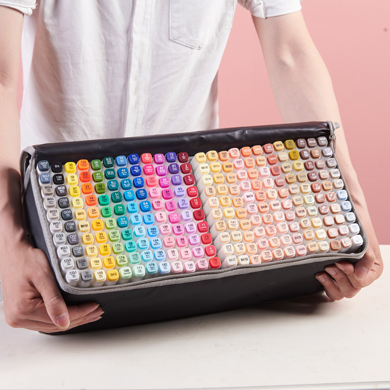 马克笔套装touch正品双头油性全套204色学生用手绘服装设计美术画