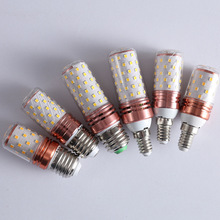 LED玉米粒灯泡E27大小螺口E14 12W16W暖白光3色变光led高亮节能灯
