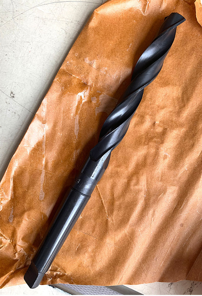 批发hss锥柄麻花钻头4241高速钢黑色抛光锥柄钻头12mm-46mm