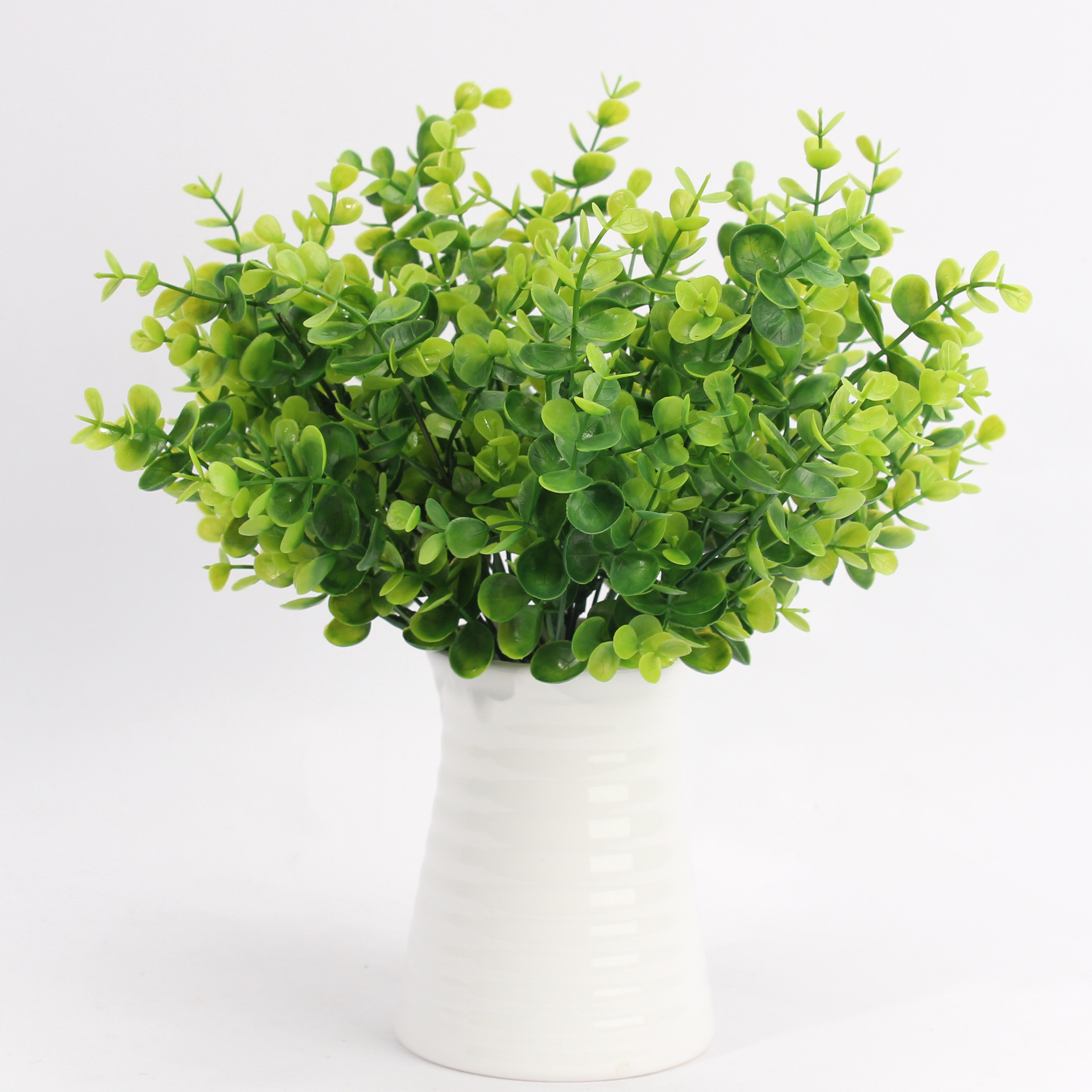 厂家直销仿真植物尤加利金钱叶家居婚庆装饰绿植盆景插花植物墙