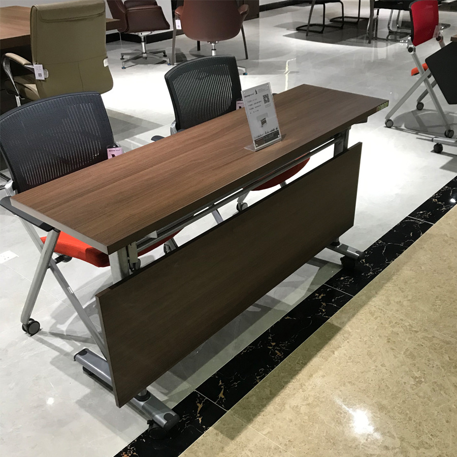 双人长条培训桌会议桌学生培训桌 大型会议室长条桌板式办公家具