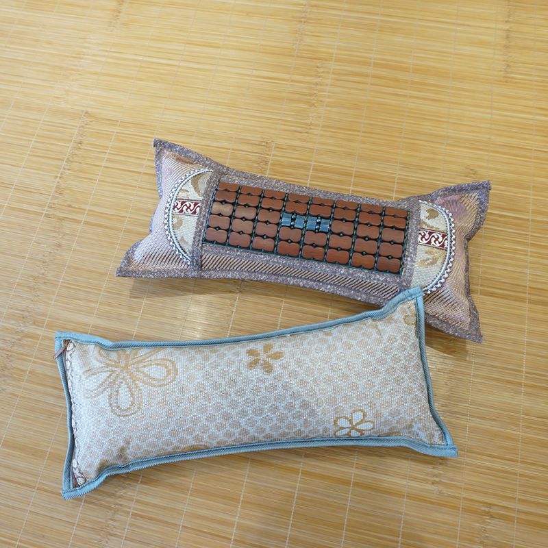 夏天凉枕成人磁疗麻将枕头花边藤枕颈椎保健颈椎枕头燕尾扁枕批发