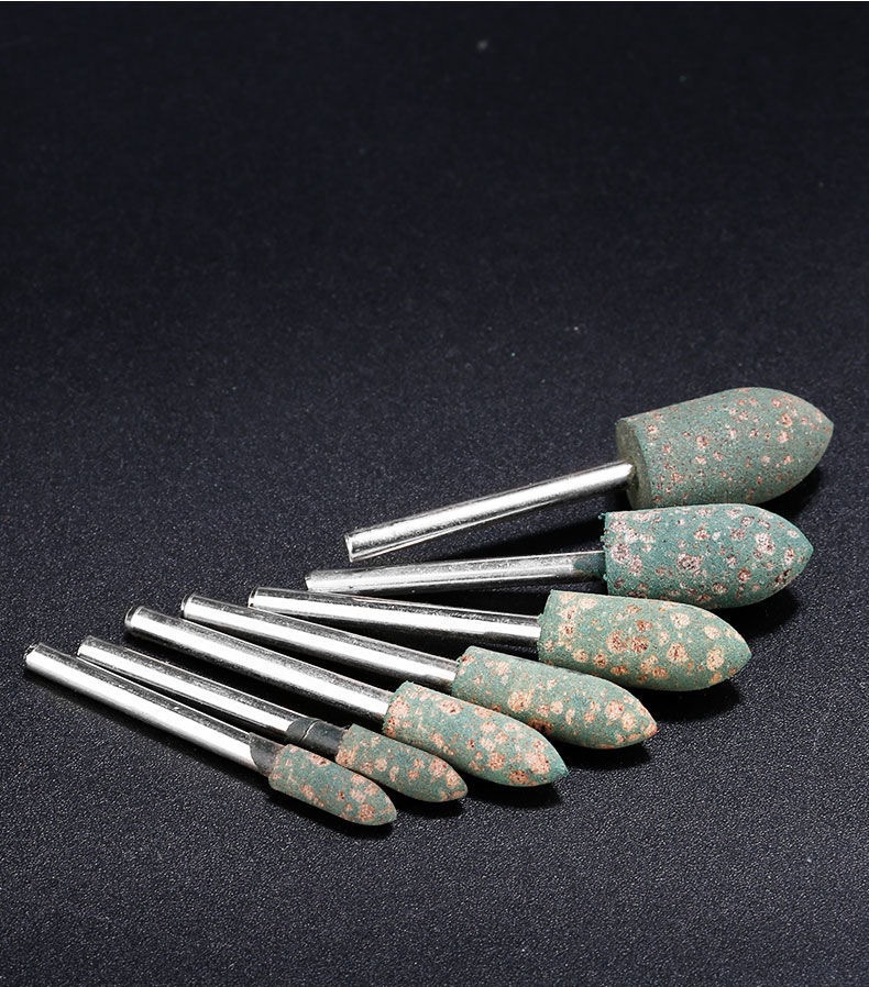 芝麻打磨头砂轮小磨头金属玉石磨具弹性海绵橡胶芝麻抛光磨头模具