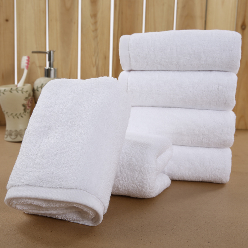 32 Shares 150G Five-Star Hotel Beauty Salon Hotel Thick White Absorbent Big Towel Embroidered Logo Wholesale