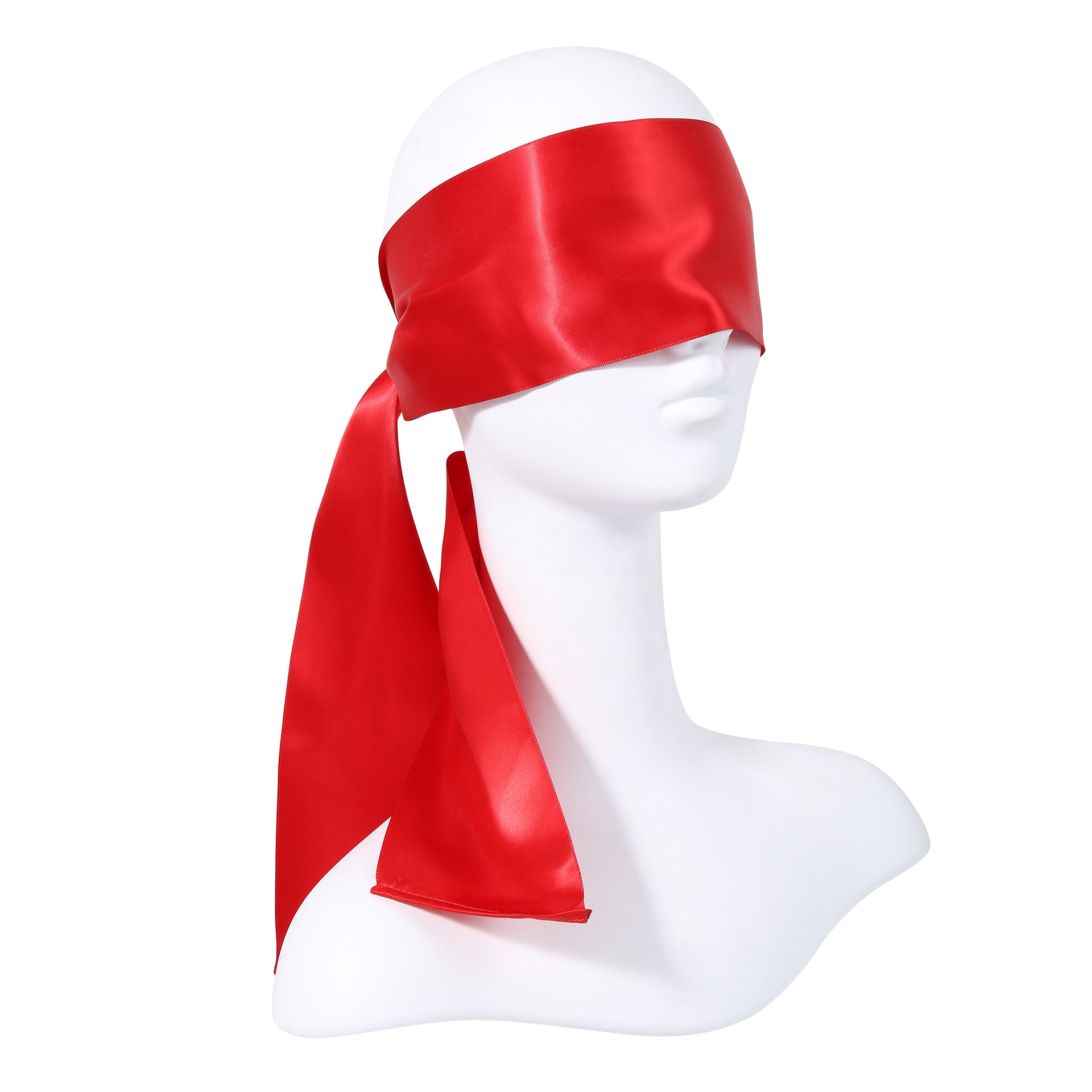 工厂店现货一件起批黑色色丁布蒙眼情趣调教用品眼罩红色加宽