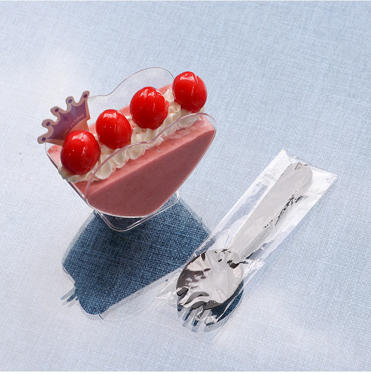 爱心形慕斯杯布丁杯心形果冻杯提拉米苏杯甜点杯甜品杯塑料一次性