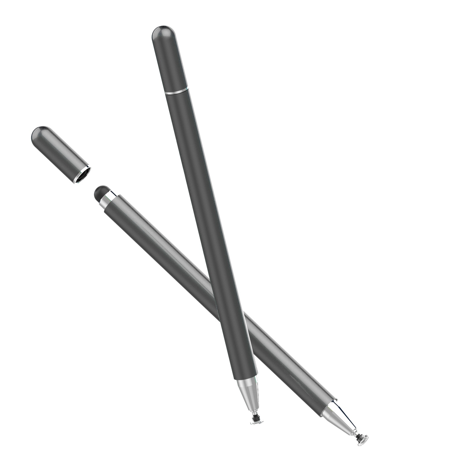 磁吸电容笔 2in1 圆盘手写笔金属触控笔手机平板吸盘ipad 触摸笔