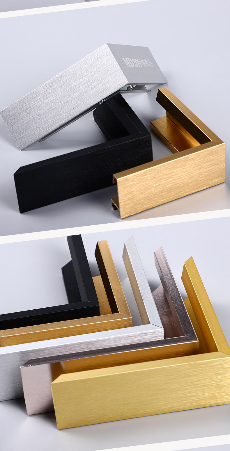 铝合金相框画框油画框营业执照框挂墙海报框外边框批发金属线条