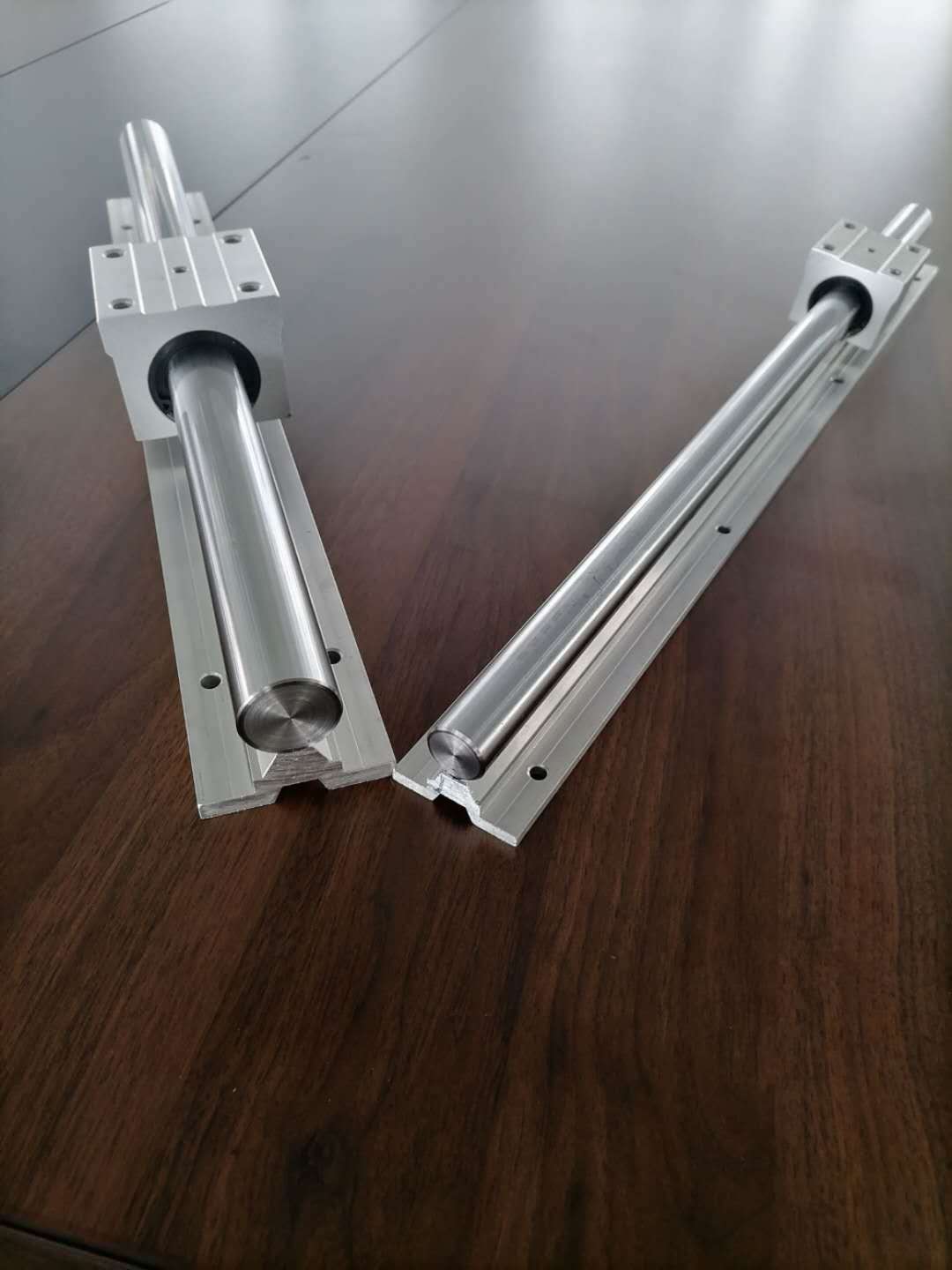 加宽型铝托直线导轨 tbr光轴滑轨 45#钢镀铬棒硬轴 重载工业轨道