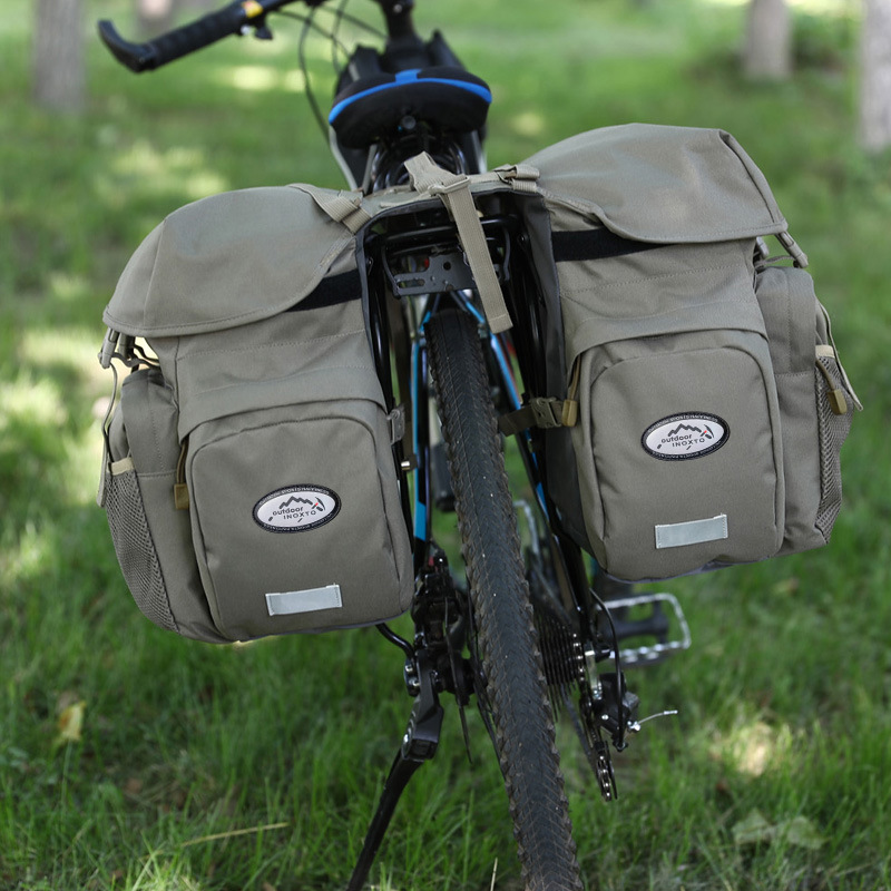 bicycle mountain bike carrying bag rear shelf bag large capacity waterproof long distance sichuan tibet riding camel bag rain-proof equipment