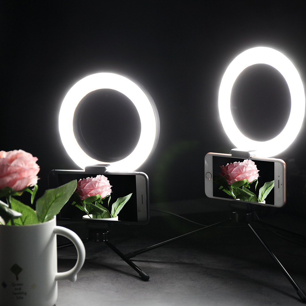 16cm环形灯二合一补光灯抖音美颜打光灯自拍灯摄影灯直播灯