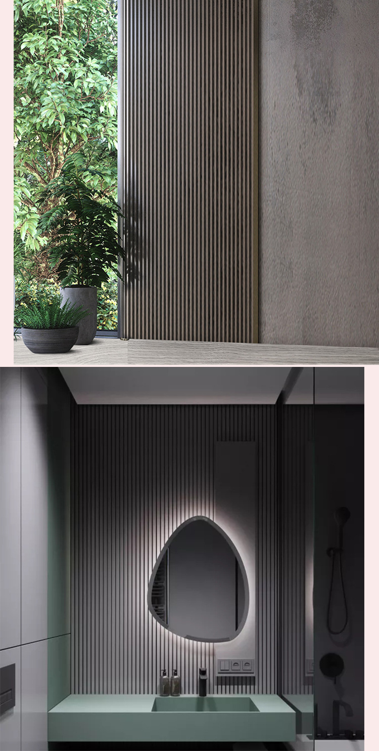 直槽纹密度板 波浪板 装饰板 卧室背景墙 电视背景(厂家货源)