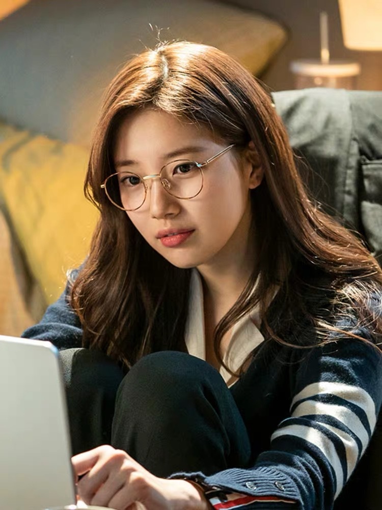 眼镜钛合金圆框金丝边素颜女小红书显脸小配近视男韩版秀智80180