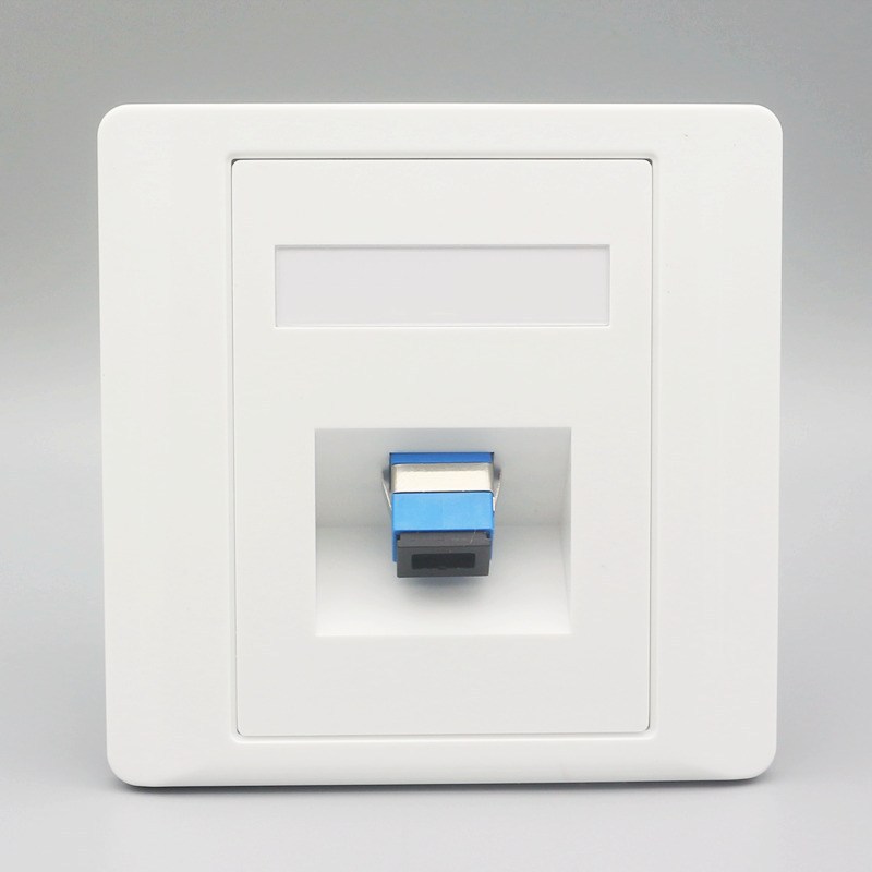 86型光纤插座四芯lc法兰盘耦合器光纤面板双口sc光纤网络信息接口