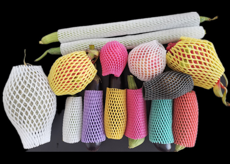 彩色水果网套水果店专用苹果橙子梨子猕猴桃防震泡沫网套草莓网袋