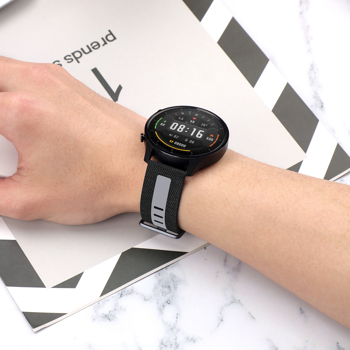 适用于小米手表color表带尼龙表带小米帆布表带现货厂家直销