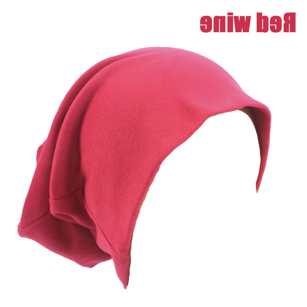 欧美成人糖果色套头帽 运动街头嘻哈休闲帽 男女宽松针织棉布帽子