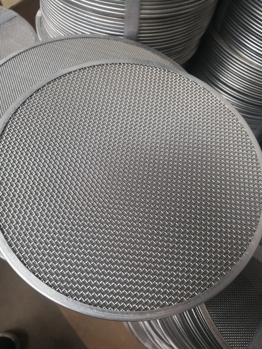 304不锈钢圆形包边滤片圆形过滤片包边304不锈钢丝网圆片