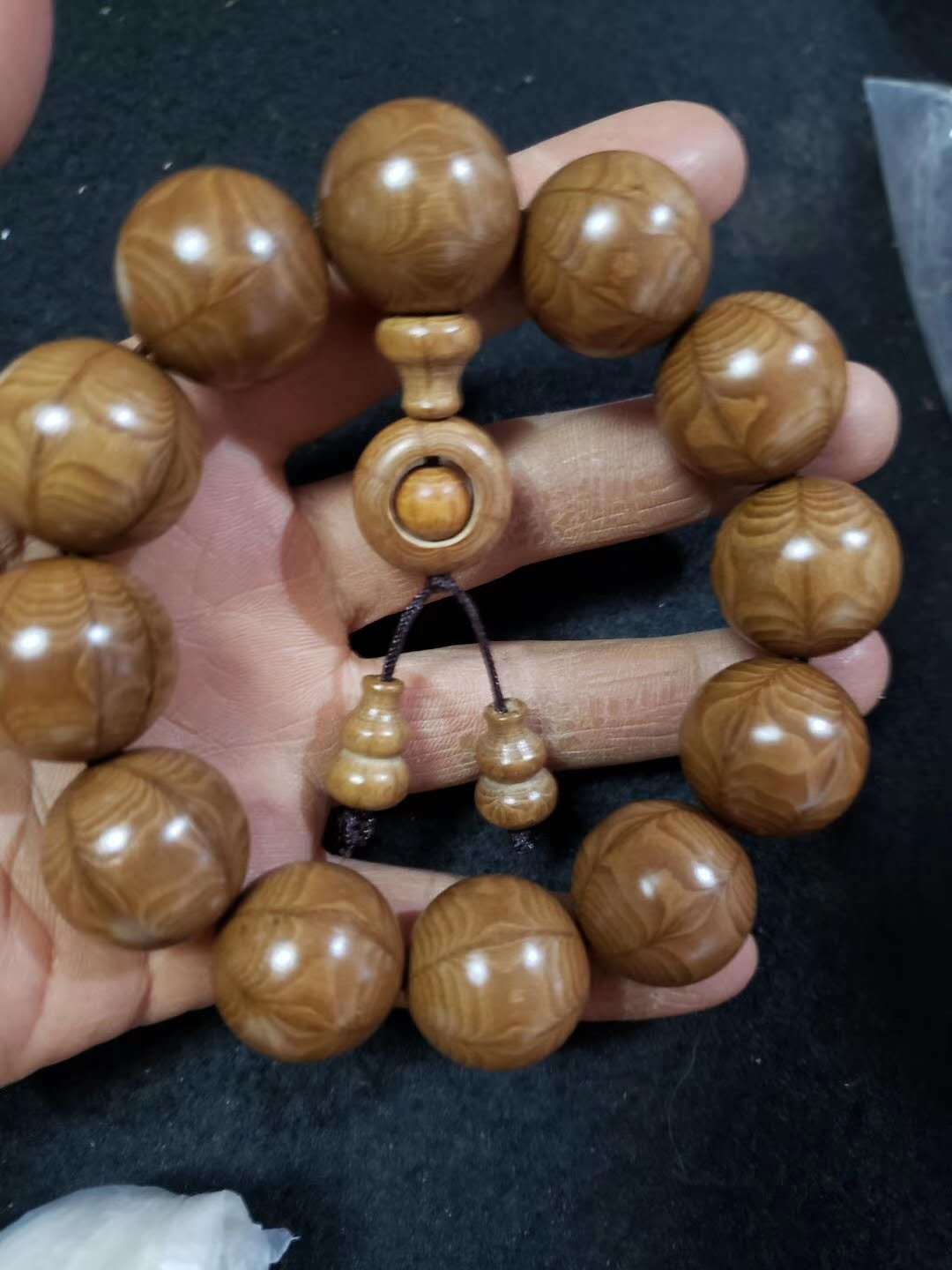 五台山降龙木六道木手串批发佛珠手链饰品节日礼品地摊货源