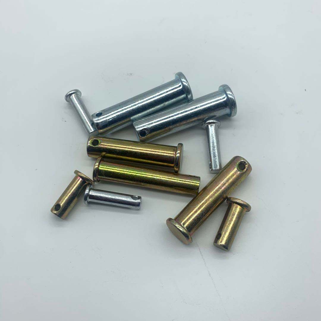 加工精密实心平头带孔销轴五金定位固定销子金属圆柱销子非标定制
