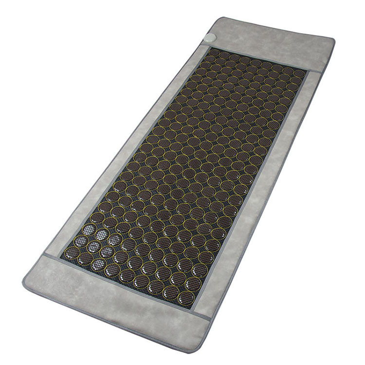 白色托玛琳床垫电热玉石床垫双温双控单人双人榻榻米床垫