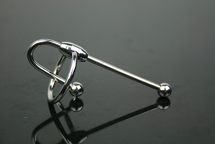 男用实心金属不锈钢尿道堵马眼插棒刺激扩张自慰情趣用品另类玩具