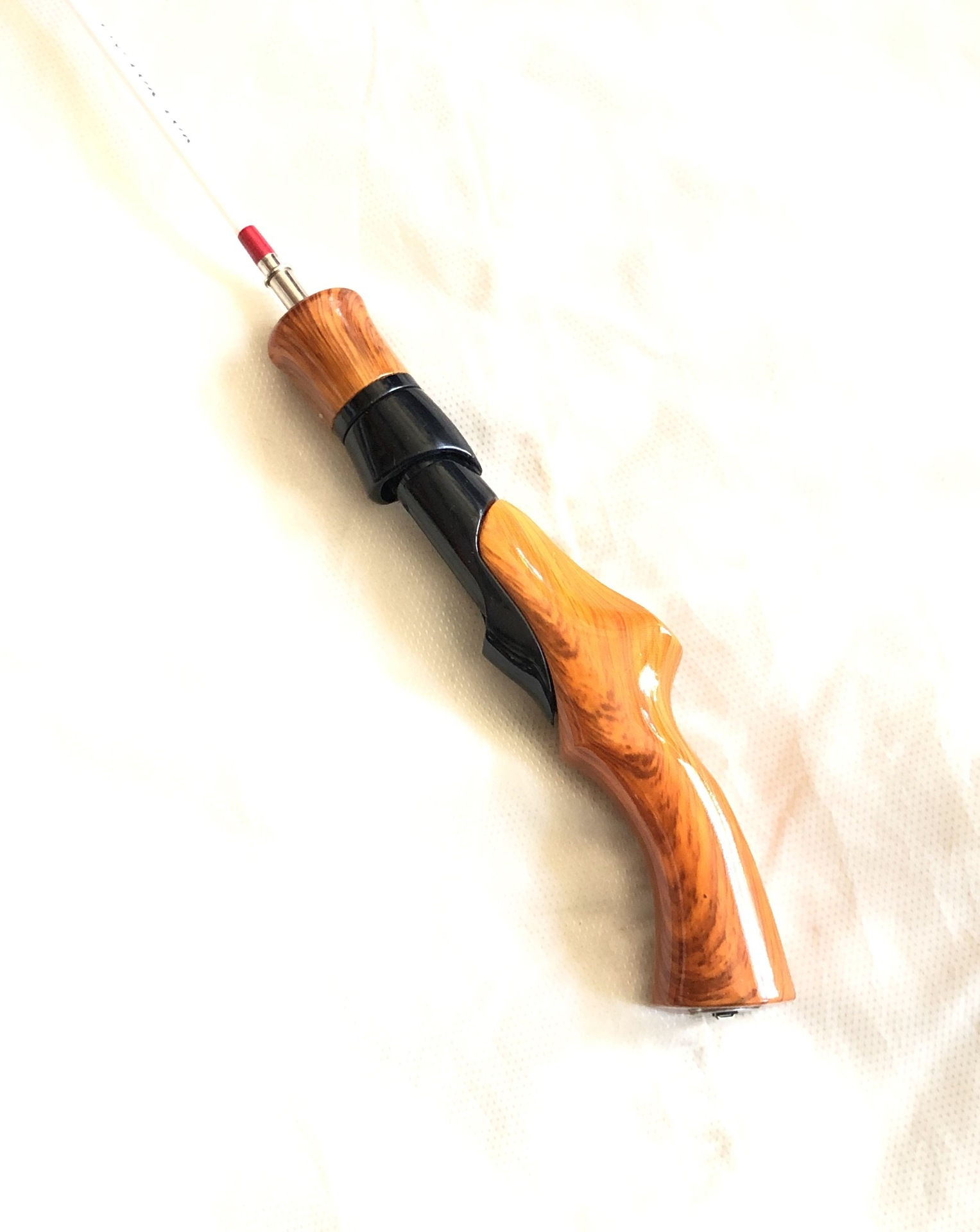 仿木手把冬钓竿塑料把冰钓扁苗冬钓竿大环冰钓竿户外垂钓冬钓用品