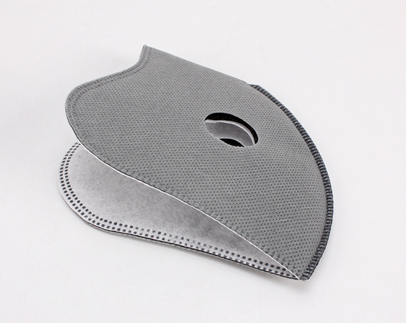 无纺布口罩面罩五层过滤片 骑行防护活性炭滤芯 防尘骑行内芯垫片