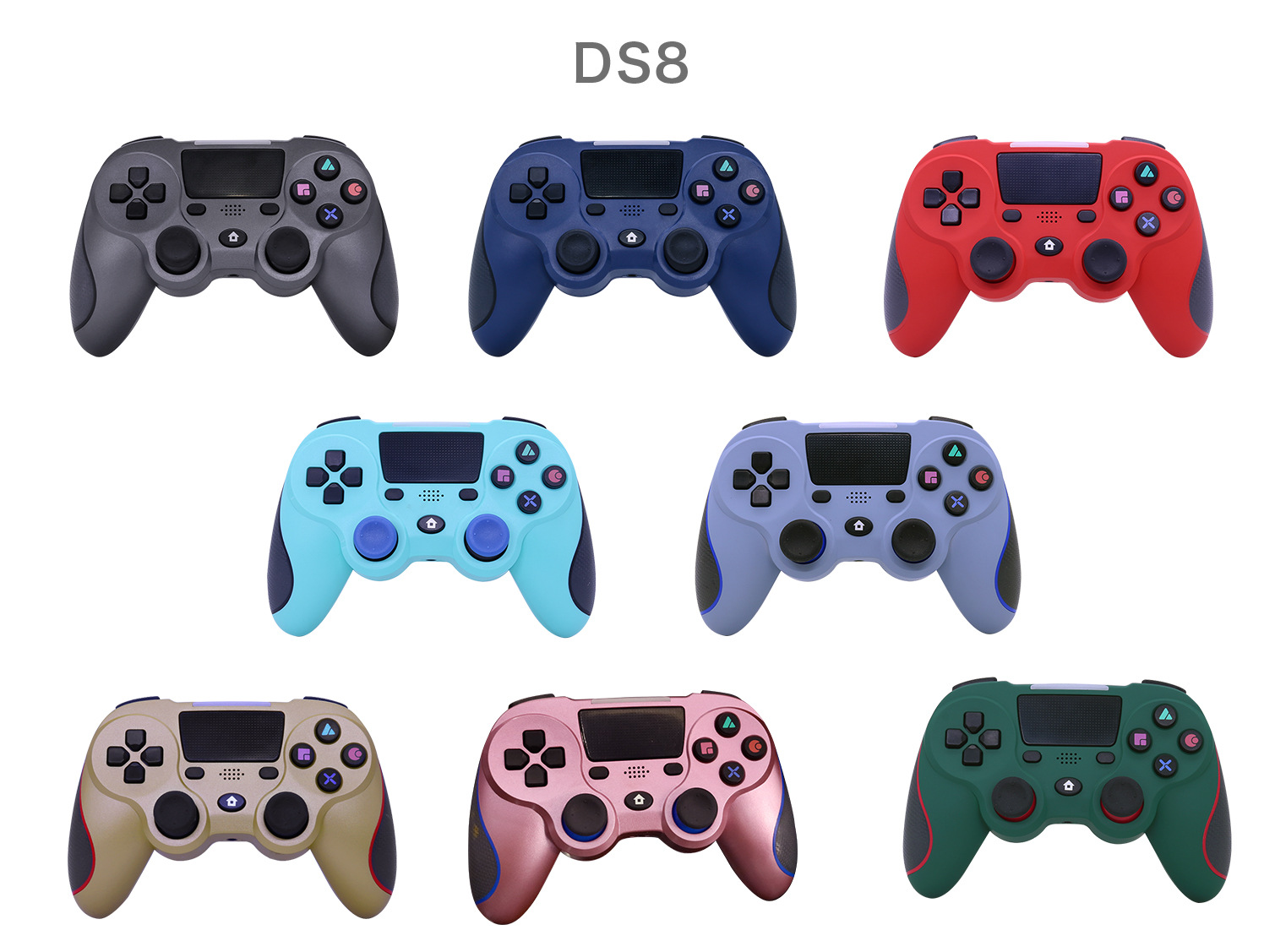 厂家直销跨境爆款ds8私模ps4手柄4.0四代新款ps4无线蓝牙游戏手柄